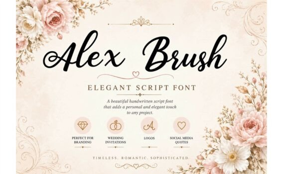 Alex Brush: A Script Font for Elegant and Personal Designs