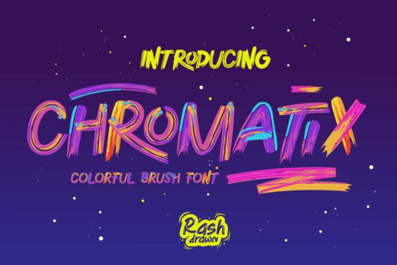 Chromatix: The Vibrant Brush Font That Does the Coloring for You