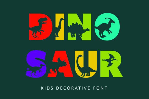 Dinosaur: The Playful Font for Kids' Design Projects