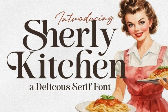 Sherly Kitchen: A Typeface Serving Vintage Charm