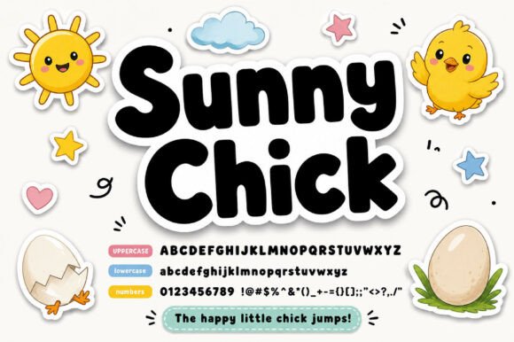Sunny Chick: A Typeface Bursting with Whimsical Charm